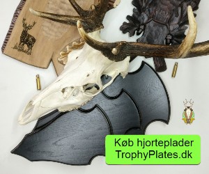 Koeb hjorteplader hos trophyplates.dk, annonce